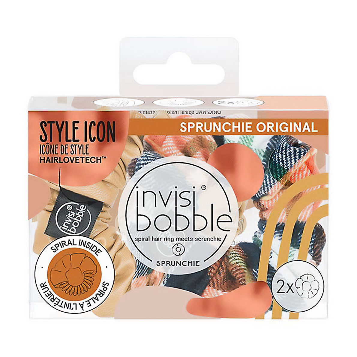 Резинка-браслет для волосся Invisibobble Sprunchie Fall in Love It's Sweater Time, 2 шт