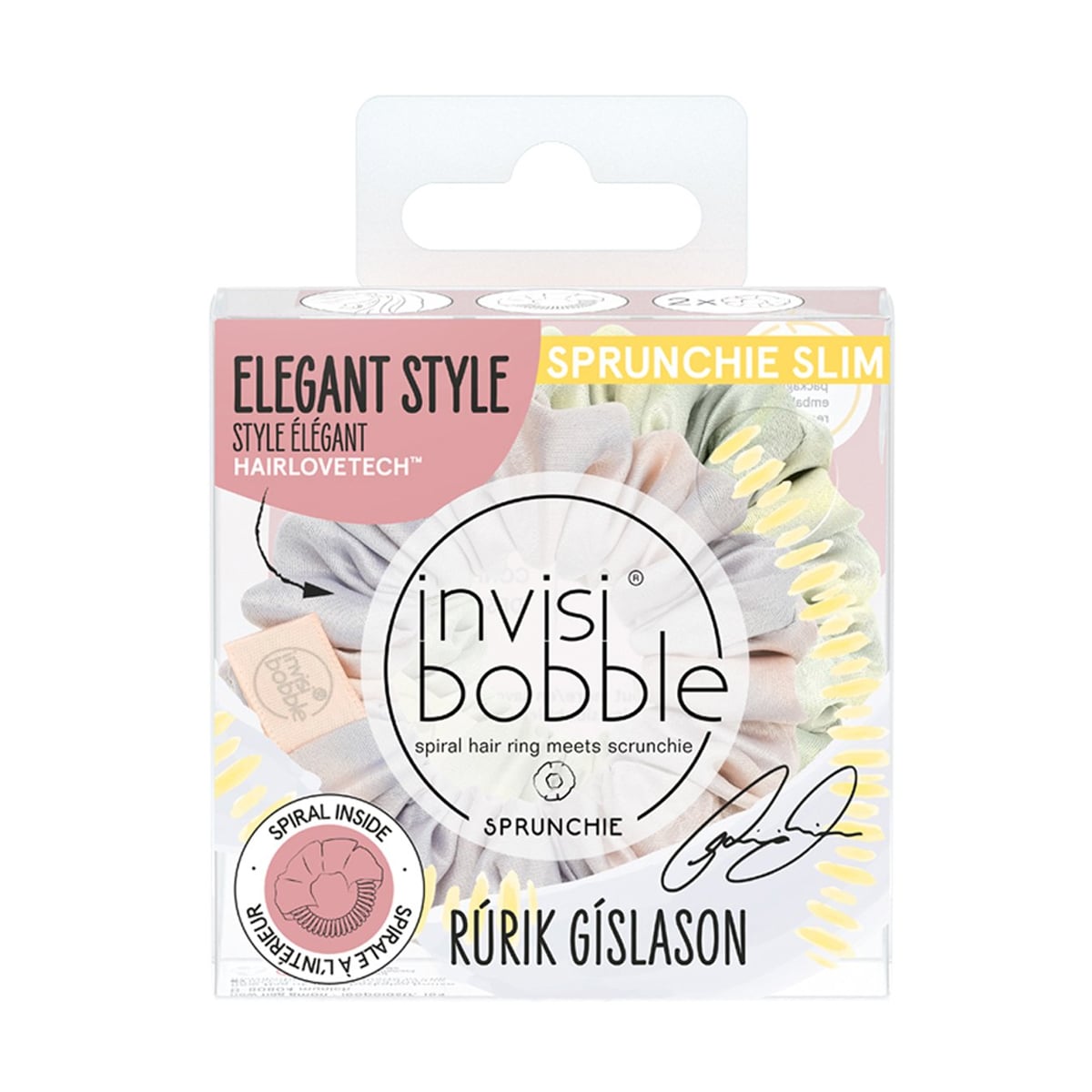 Резинка-браслет для волосся Invisibobble Sprunchie Slim Ruric Gislason Twist It Up, 2 шт